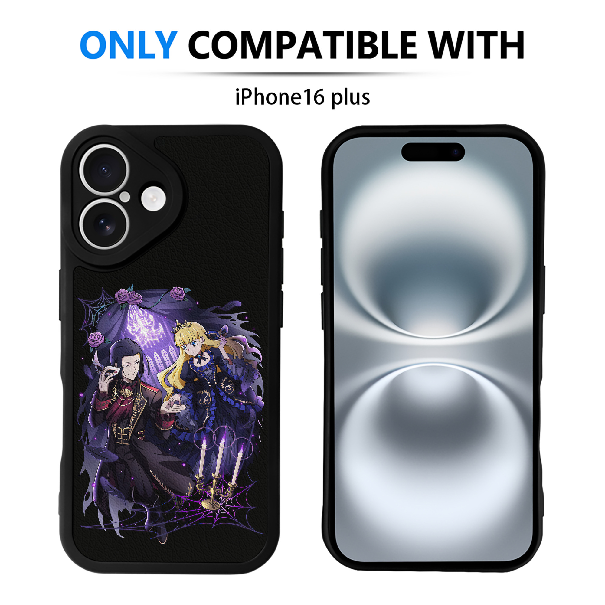 （画像用） 文豪ストレイドッグス Bungo Stray Dogs 【iPhone 16シリーズ対応】シリコンスマホケース（レザー調） 材質：シリコン